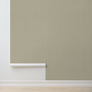 Beige linnen textuur effen kleur behang
