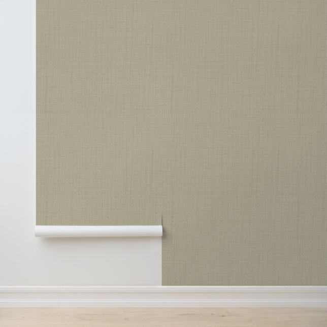 Beige linnen textuur effen kleur behang (Applicatie)