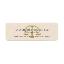 Beige Linnen Textuur & Gouden Rechtvaardigheid Sch