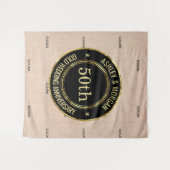 Beige Linnen Wandkleed (Voorkant (horizontaal))