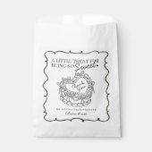 Beige Lint Retro Hart Coquette Cake Bruidsmeisjesf Bedankzakje (Voorkant)