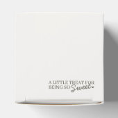 Beige Lint Retro Hart Coquette Cake Galentines Bedankdoosjes (Bovenkant)