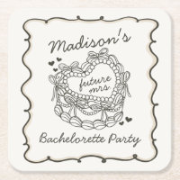 Beige Lint Retro Hart Coquette Taart Verloofdengoe