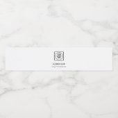 Beige Logo Zakelijk Promo Professioneel Etiket (Enkel label)