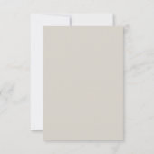 Beige Love Bird Swirls Response Kaart (Achterkant)