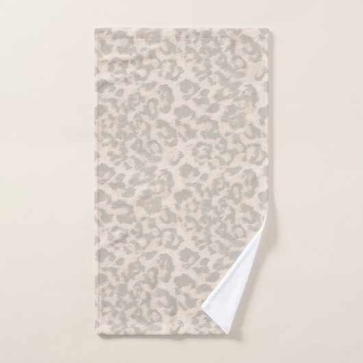 Beige luipaard. bad handdoek (Handdoek)