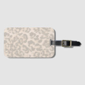 Beige luipaard. bagagelabel (Voorkant (horizontaal))