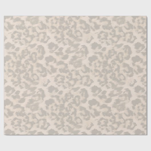 Beige luipaard. cadeaupapier (Vlak)