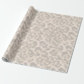 Beige luipaard. cadeaupapier (Uitgerold)