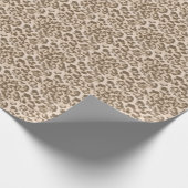 Beige luipaard. cadeaupapier (Hoek)