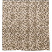 Beige luipaard. douchegordijn (Voorkant)