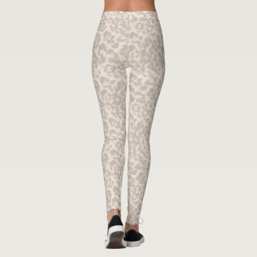 Beige luipaard. leggings (Achterkant)