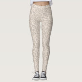 Beige luipaard. leggings (Voorkant)