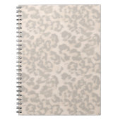 Beige luipaard. notitieboek (Voorkant)