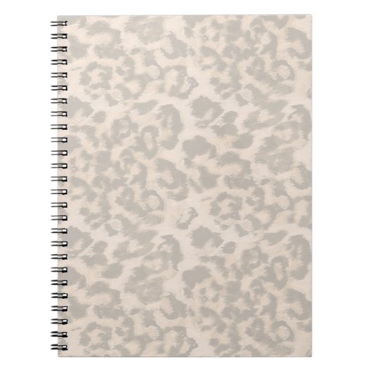 Beige luipaard. notitieboek (Voorkant)