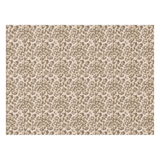 Beige luipaard. tafelkleed (Voorkant (Horizontaal))