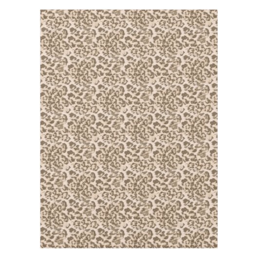Beige luipaard. tafelkleed (Voorkant)