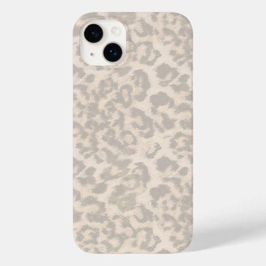 Beige luipaardprint . Case-Mate iPhone case (Achterkant)