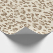 Beige Luipaardprint Inpakpapier (Hoek)