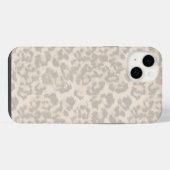 Beige luipaardprint . iPhone hoesje (Achterkant horizontaal)