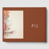 beige macrame bruiloft gastenboek (Achterkant)