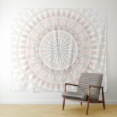 Beige Mandala Wandkleed (In Situ (horizontaal))