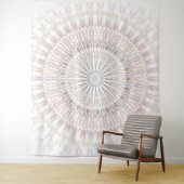 Beige Mandala Wandkleed (In situ)
