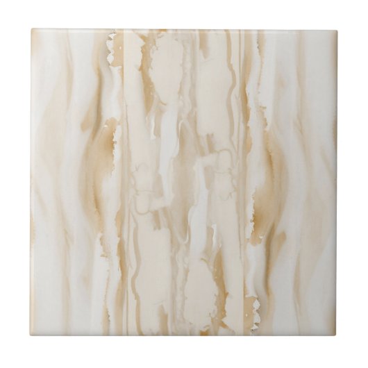 Beige Marble 3 Stones Ceramic Tegel Tegeltje (Voorkant)