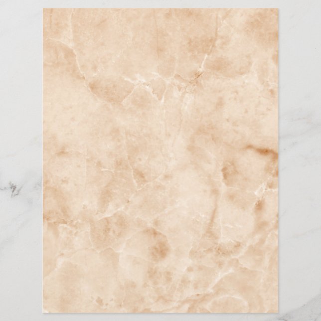 Beige Marble Craft Scrapbook Paper (Voorkant)