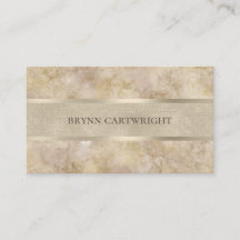 Beige Marble en Champagne Shimmer Modern Elegant