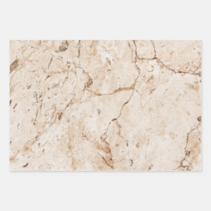 Beige Marble Inpakpapier Vel