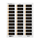 Beige Marble Return Address Label (Full Sheet)