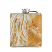 Beige Marble Stone Print Heupfles (Achterkant)