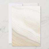 Beige Marble Stone Save The Date (Achterkant)