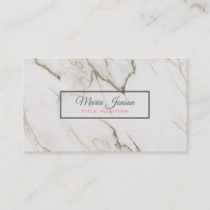 Beige Marble Stone Visitekaartje