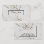Beige Marble Stone Visitekaartje (Voorkant / Achterkant)