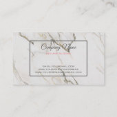 Beige Marble Stone Visitekaartje (Achterkant)