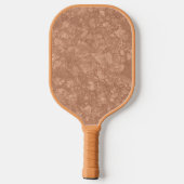 Beige Marble Terrazzo Texture Monogram Pickleball Paddle (Achterkant)