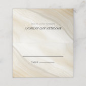 Beige Marble Texture Plaatskaartje (Buitenkant ongevouwen)