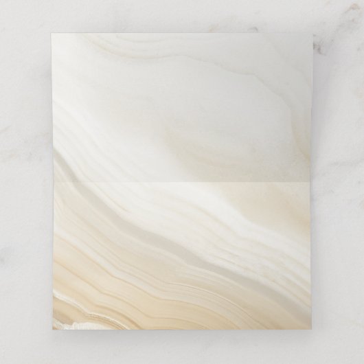 Beige Marble Texture Plaatskaartje (Binnenkant ongevouwen)