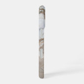 Beige Marble with Gold Veins – Elegant Design iPhone 16 Hoesje (Rechterkant)