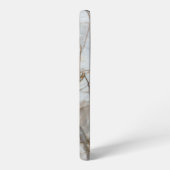 Beige Marble with Gold Veins – Elegant Design Samsung Galaxy Hoesje (Linkerkant)