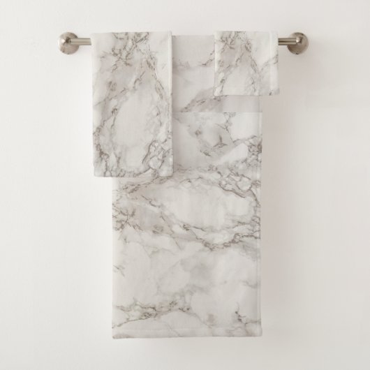 Beige marmer bad handdoek (Insitu)