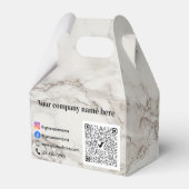 Beige marmer bedankdoosjes (Achterkant)