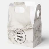 Beige marmer bedankdoosjes (Geopend)