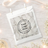 Beige marmer bedankzakje (Geknipt)