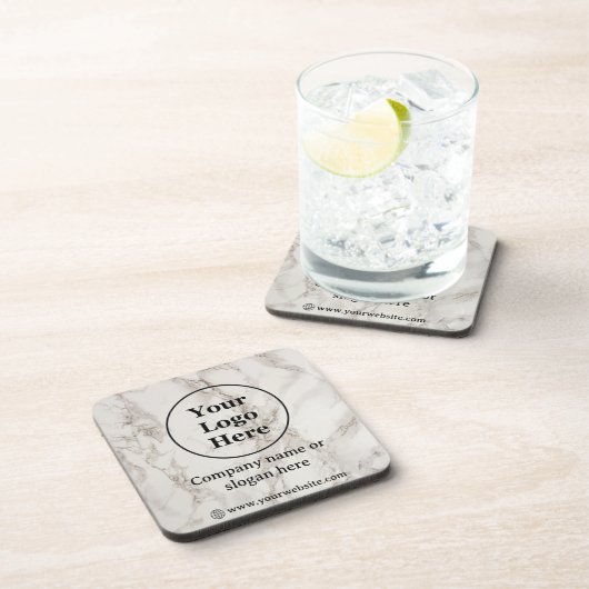 Beige marmer bier onderzetter (Rechterzijde)