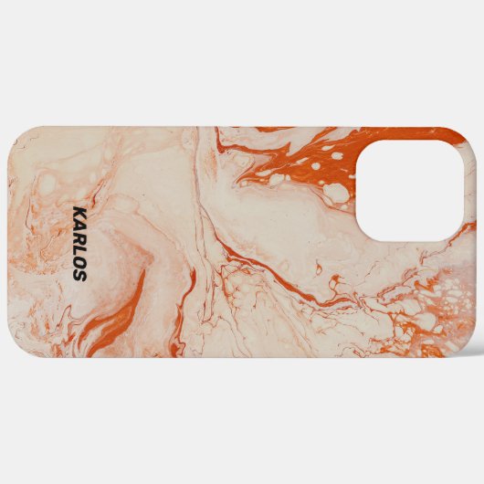 Beige marmer bruine textuur Case-Mate iPhone case (Achterkant (horizontaal))