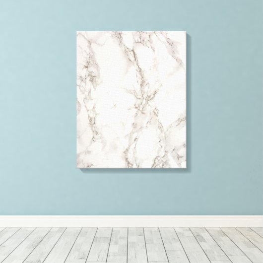 Beige marmer canvas afdruk (Insitu (Houten vloer))