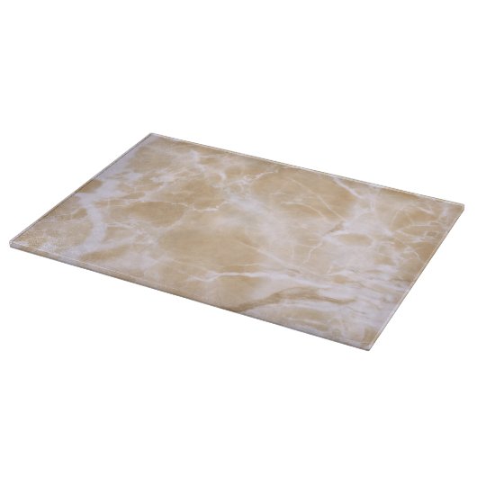 Beige marmer Decorative Glass Cutting Board Snijplank (Hoek)